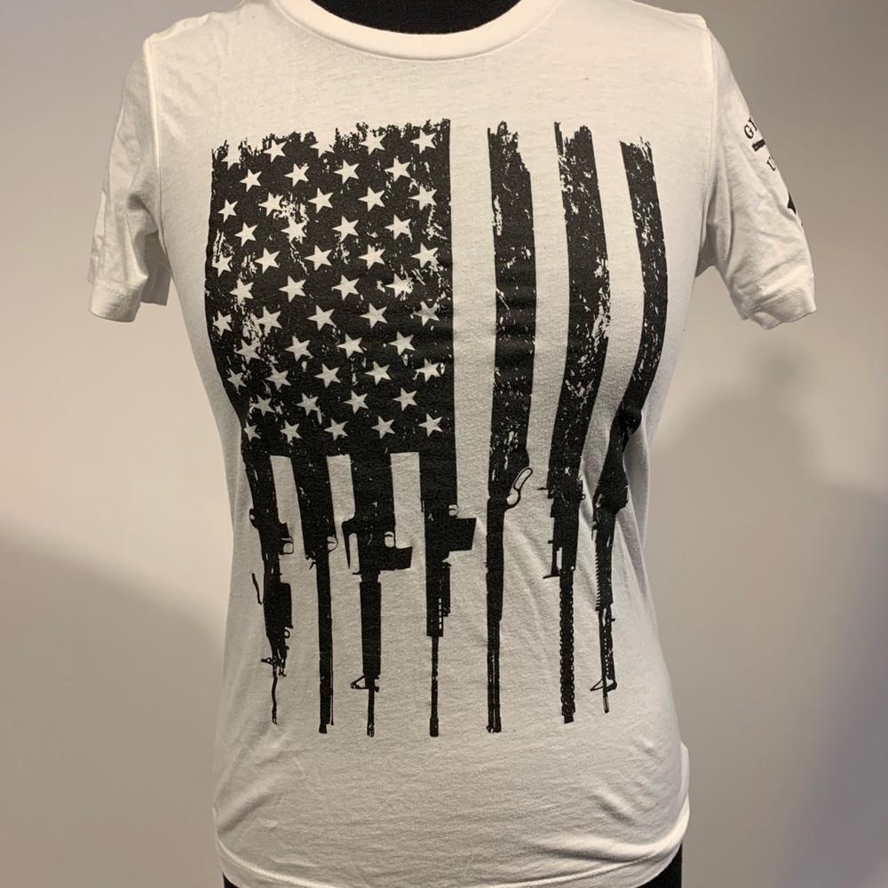 Grunt Style Rifle Flag Guns Tee